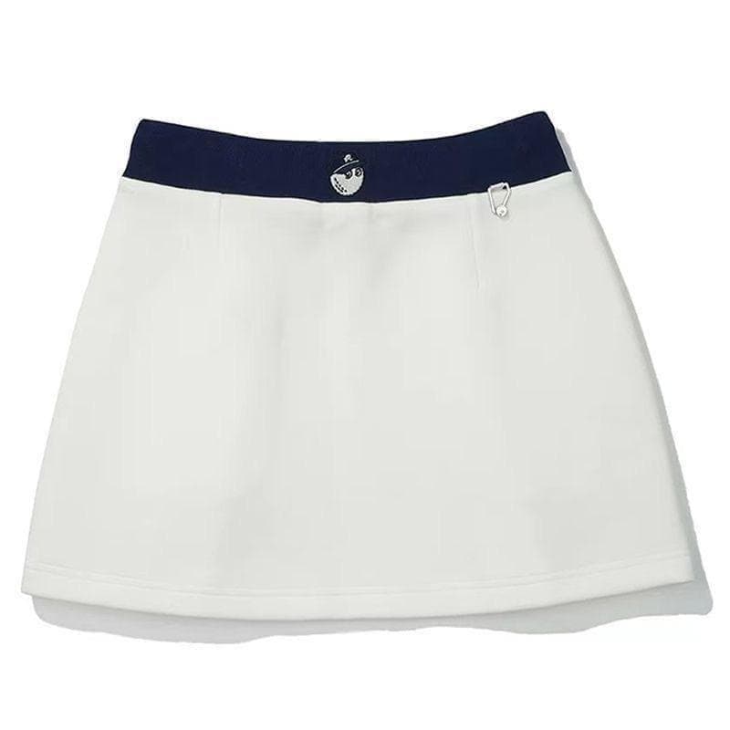 白色M マルボンゴルフ スカート MALBON GOLF スポーツスカート