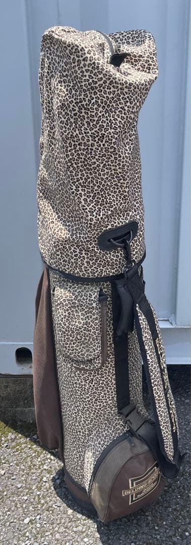 【ベルディング】珍しい豹柄のキャディバッグです。★BELDING SPORTS