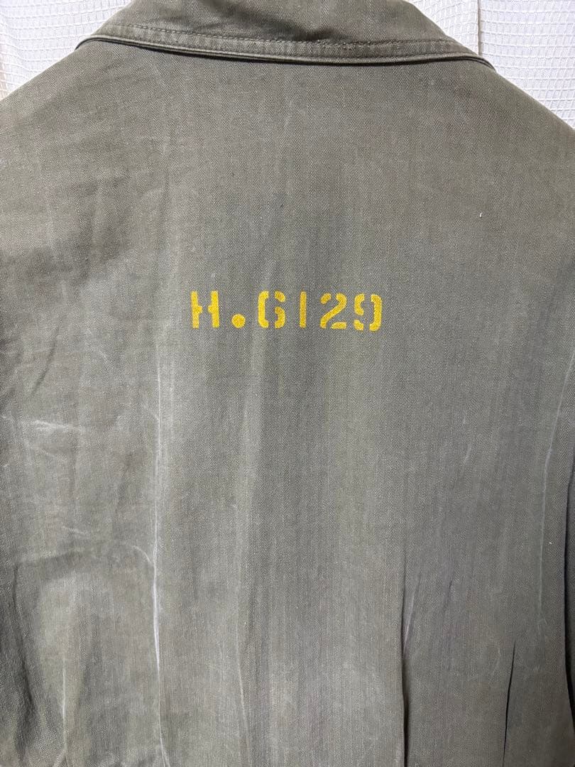 40s us.army ヘリンボーン　ツナギ　ステンシル