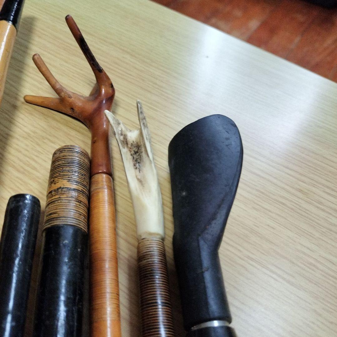 へらぶな竿掛け　玉網の柄　他　10本