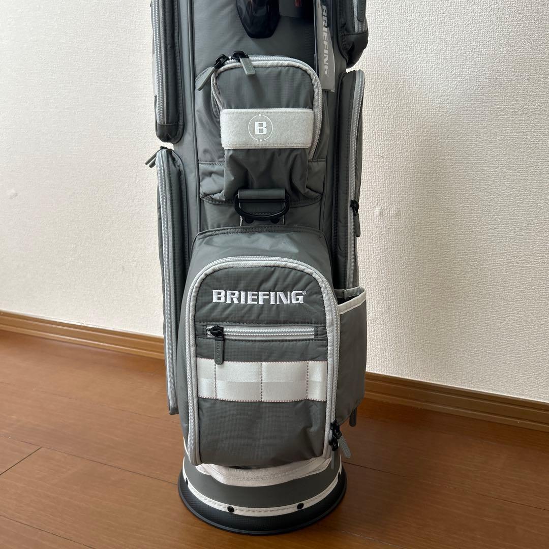 美品BRIEFING ブリーフィング キャディバッグ CR-6 灰色 グレー