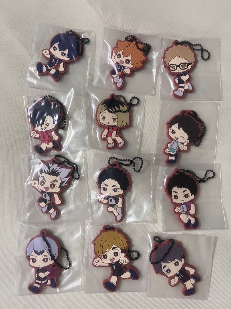 ハイキュー!! ～全国への道～ H賞 ラバーチャーム全種 コンプセット