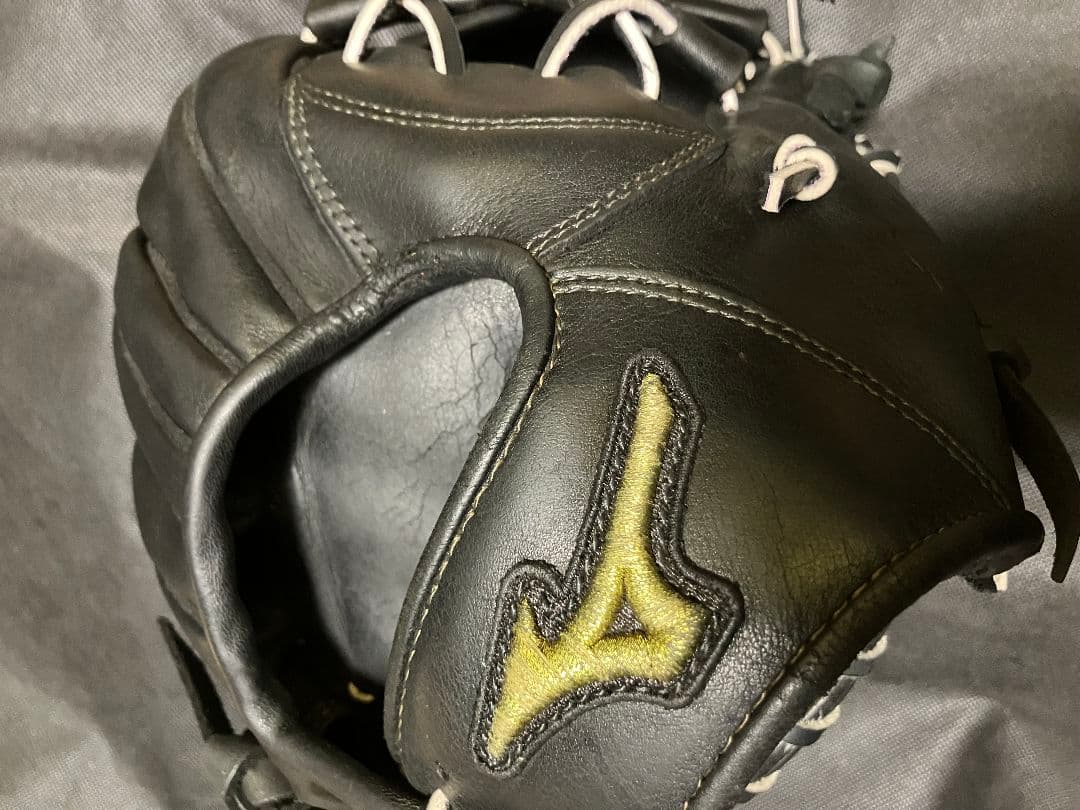 タ*カ様 ミズノプロ 硬式 内野手用 グラブ H14203 黒 高校野球対応 メ