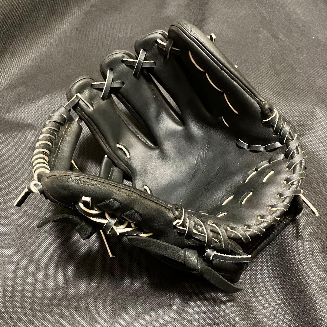 タ*カ様 ミズノプロ 硬式 内野手用 グラブ H14203 黒 高校野球対応 メ