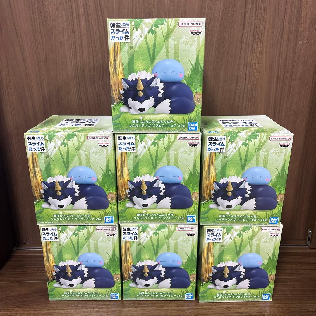 プライズ品　転スラ　リムル＆ランガ ソフビフィギュア　7点セット