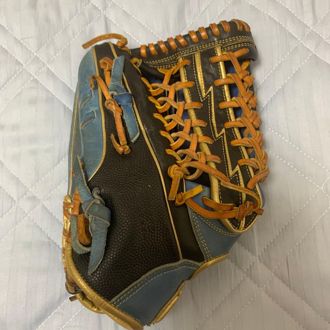 左利き軟式外野用野球グローブ