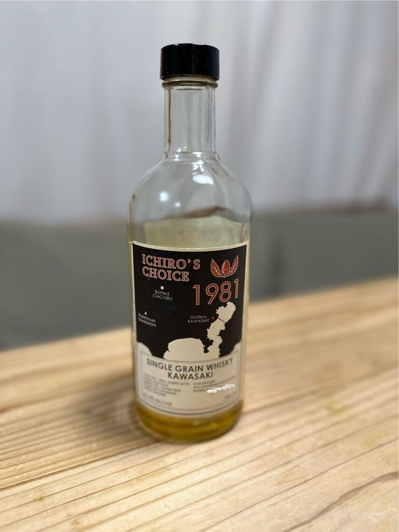 空き瓶　イチローズチョイス シングルグレーン川崎1981