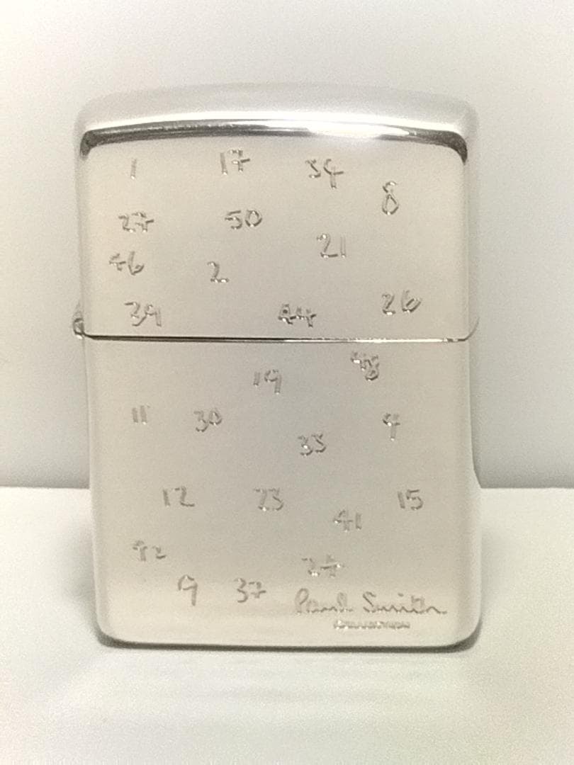 ZIPPO　ジッポー　「ポール・スミス」ブランド　　　　未使用　両面加工　高級品