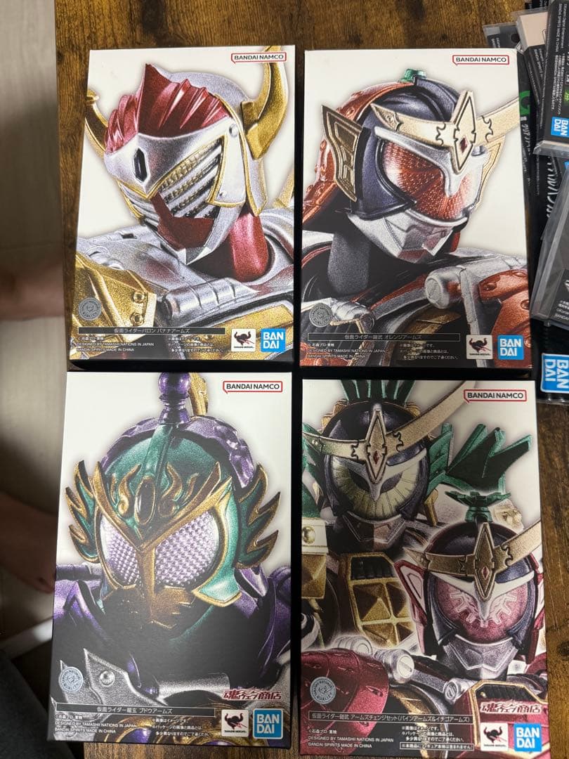 S.H.Figuarts 真骨頂　仮面ライダー鎧武　4種セット