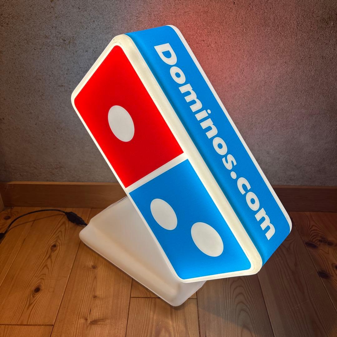 ドミノピザ　ライトアップ　看板　カートッパー　USA 看板　ネオン　ガレージ