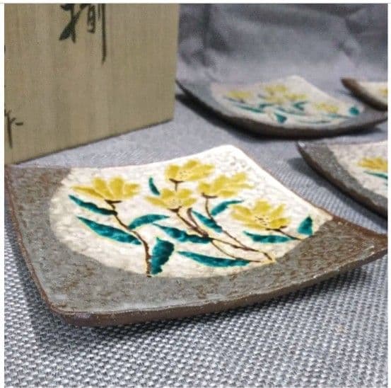 九谷焼    徳山窯   皿揃