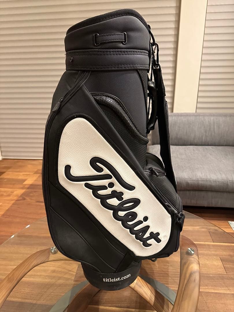 ココTitleist キャディバッグ ブラック/ホワイト