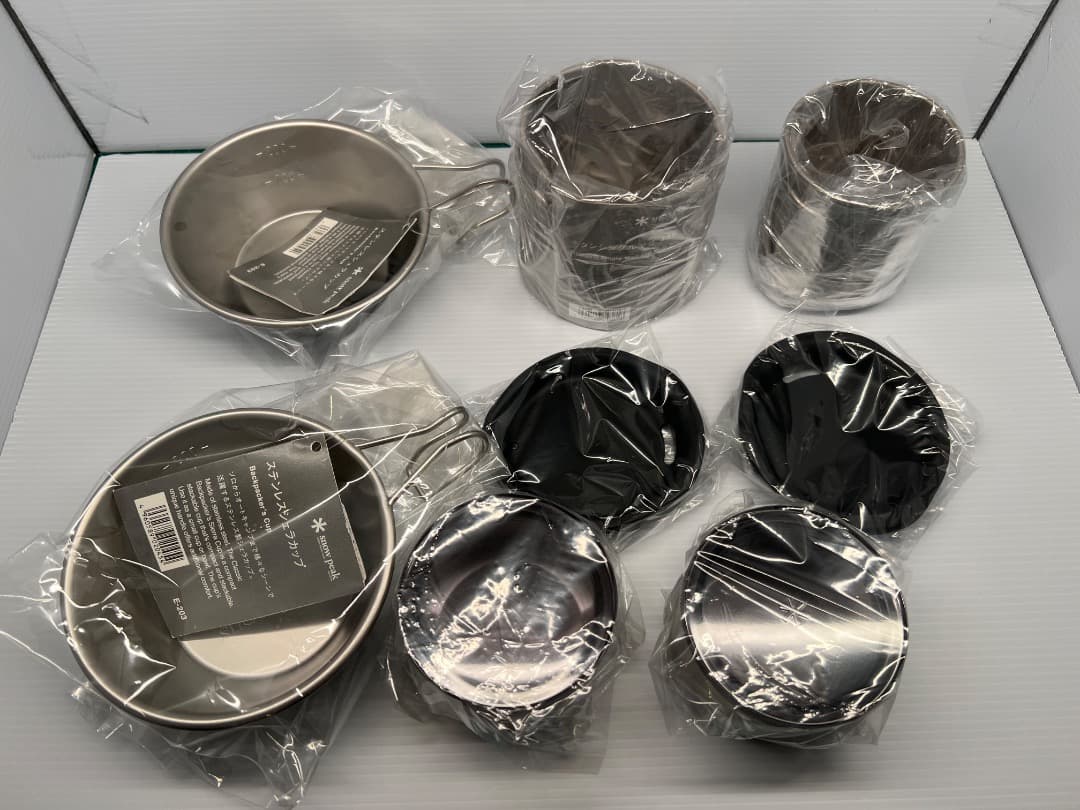 【未使用】スノーピークのマグカップ、シェラカップなどのセット