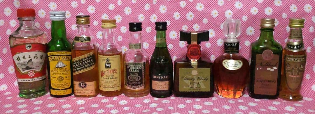 ✿ミニボトル ウイスキー & お酒、★古酒１０本セット★新品未開栓★