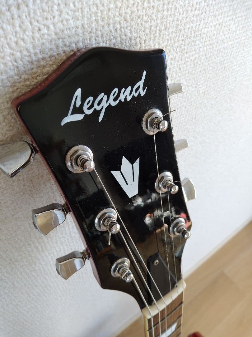 中古 Legend エレキギター 赤 ソフトケース付き