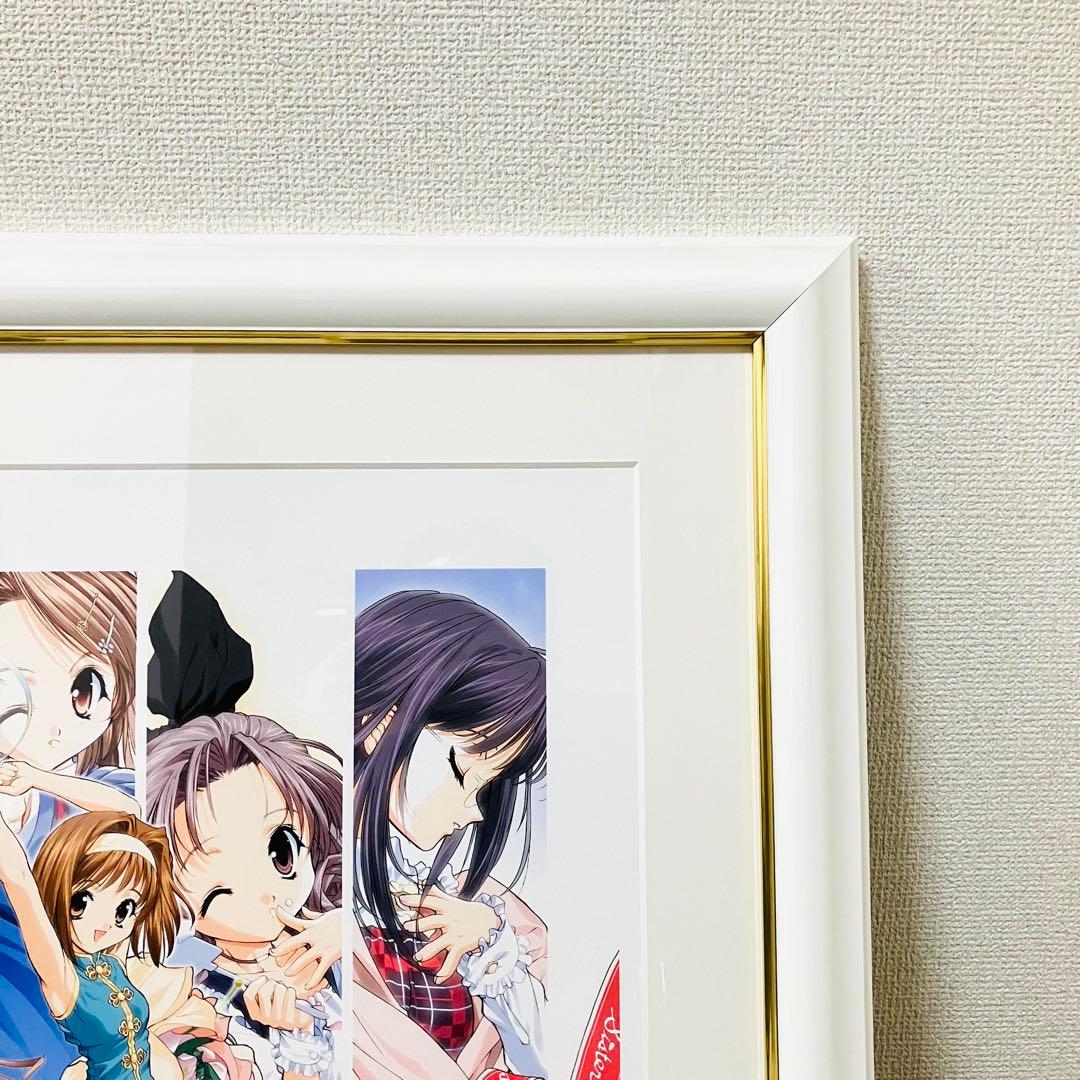 シスタープリンセス 天広直人 直筆サイン入り 版画 咲耶 花穂 四葉 白雪 鞠絵