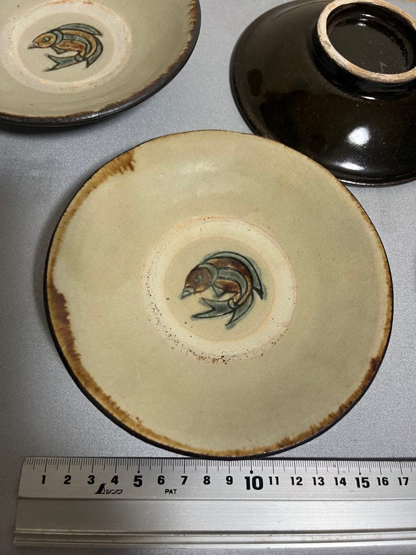 沖縄のかぜシリーズ　皿　5点　金城敏夫先生