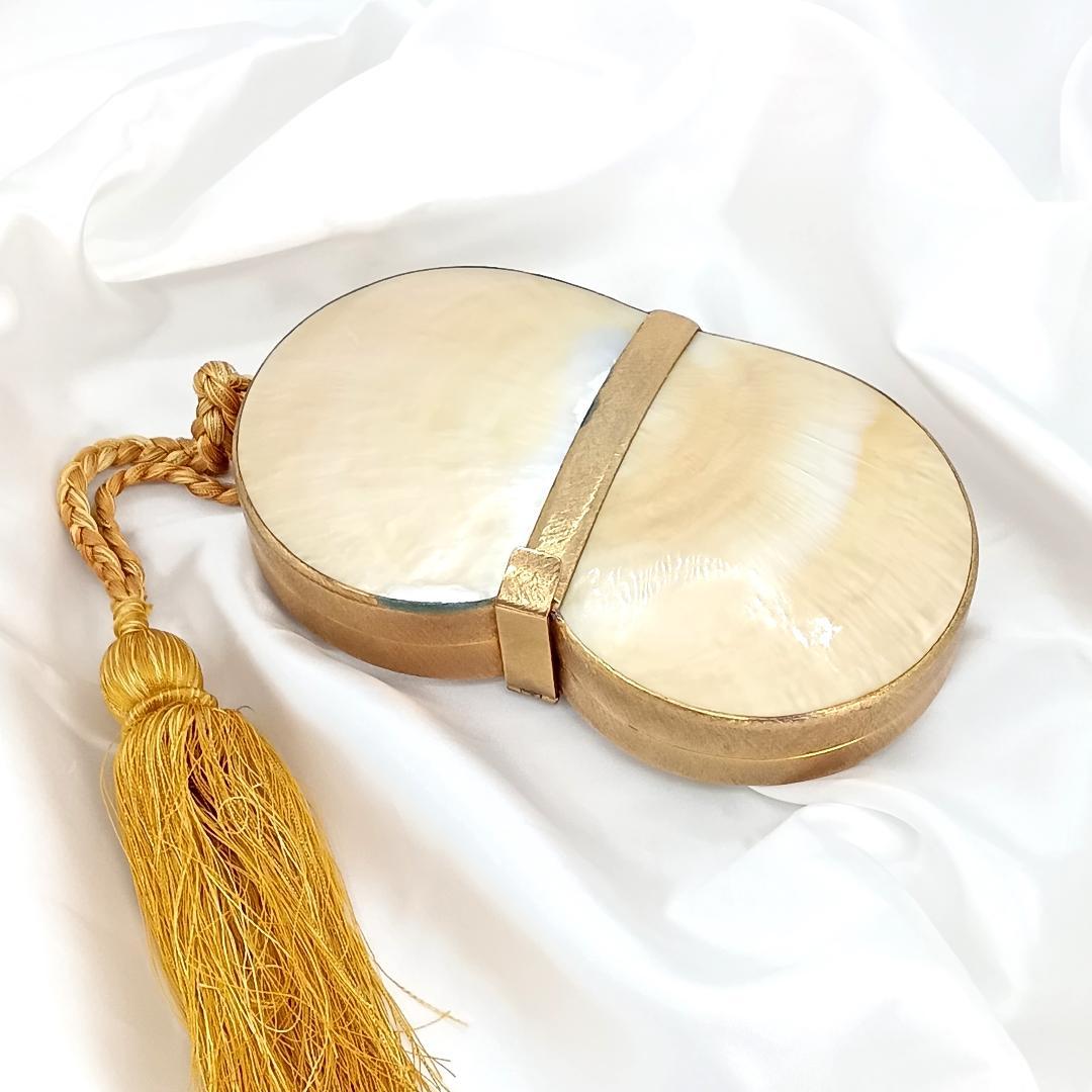 マザーオブパール アンティーク ロザリオケース 小物入れ 母貝　アンティーク