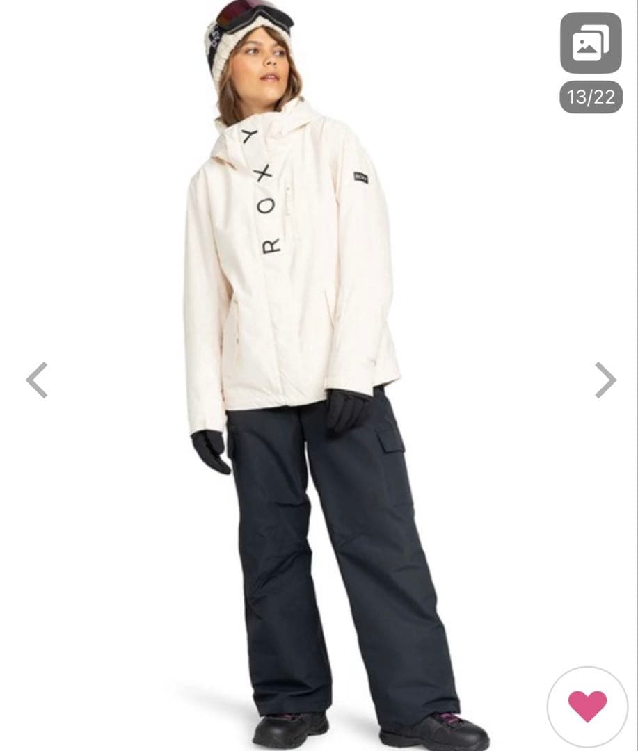 ❤️とみー❤️ROXY JETTY ロキシー　上下セット　ホワイト　L