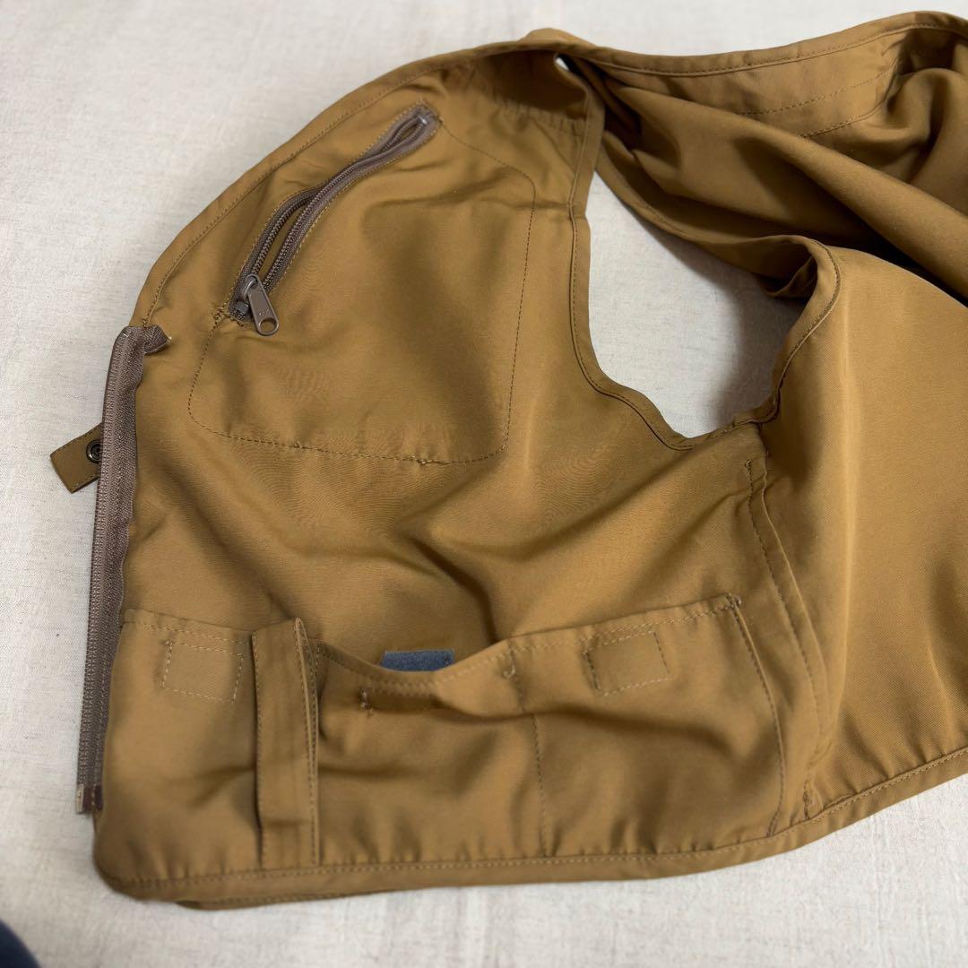 FOX FIRE 旧ロゴ　 フィッシングベスト 迷彩ポケット付き　Lサイズ