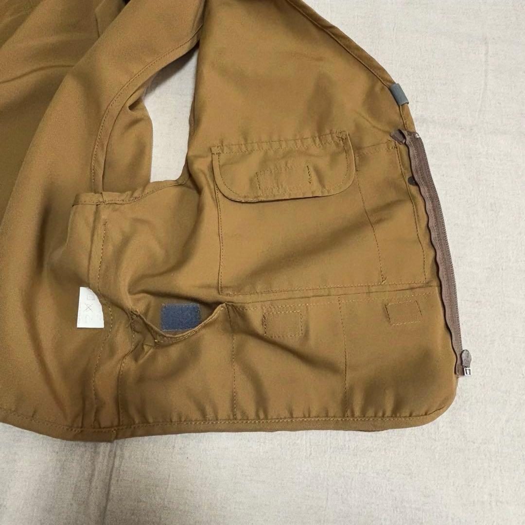 FOX FIRE 旧ロゴ　 フィッシングベスト 迷彩ポケット付き　Lサイズ