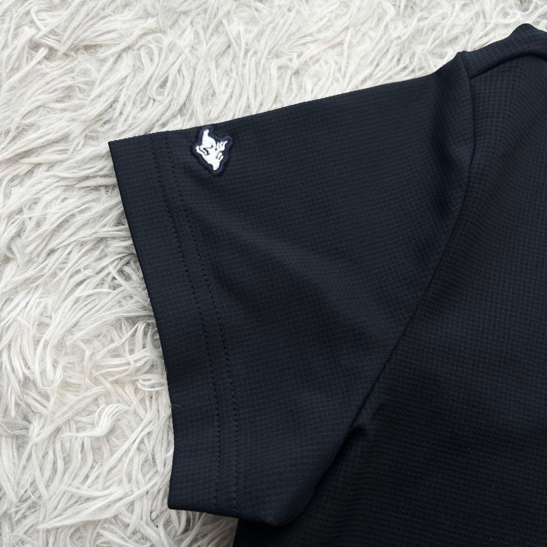 新品　パーリーゲイツ　モックネック　半袖シャツ　カットソー　ネイビー　サイズ0