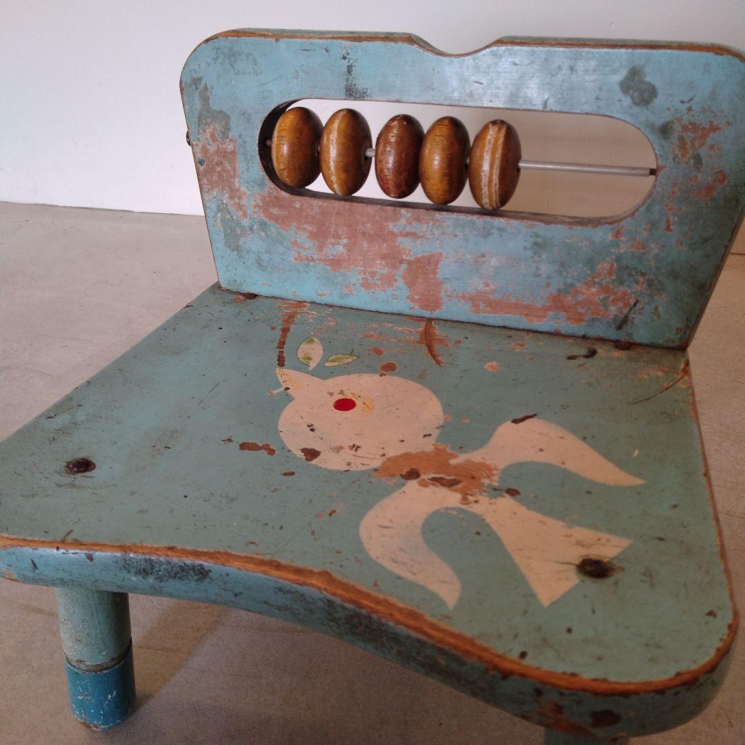 アンティーク 木製 子供用椅子