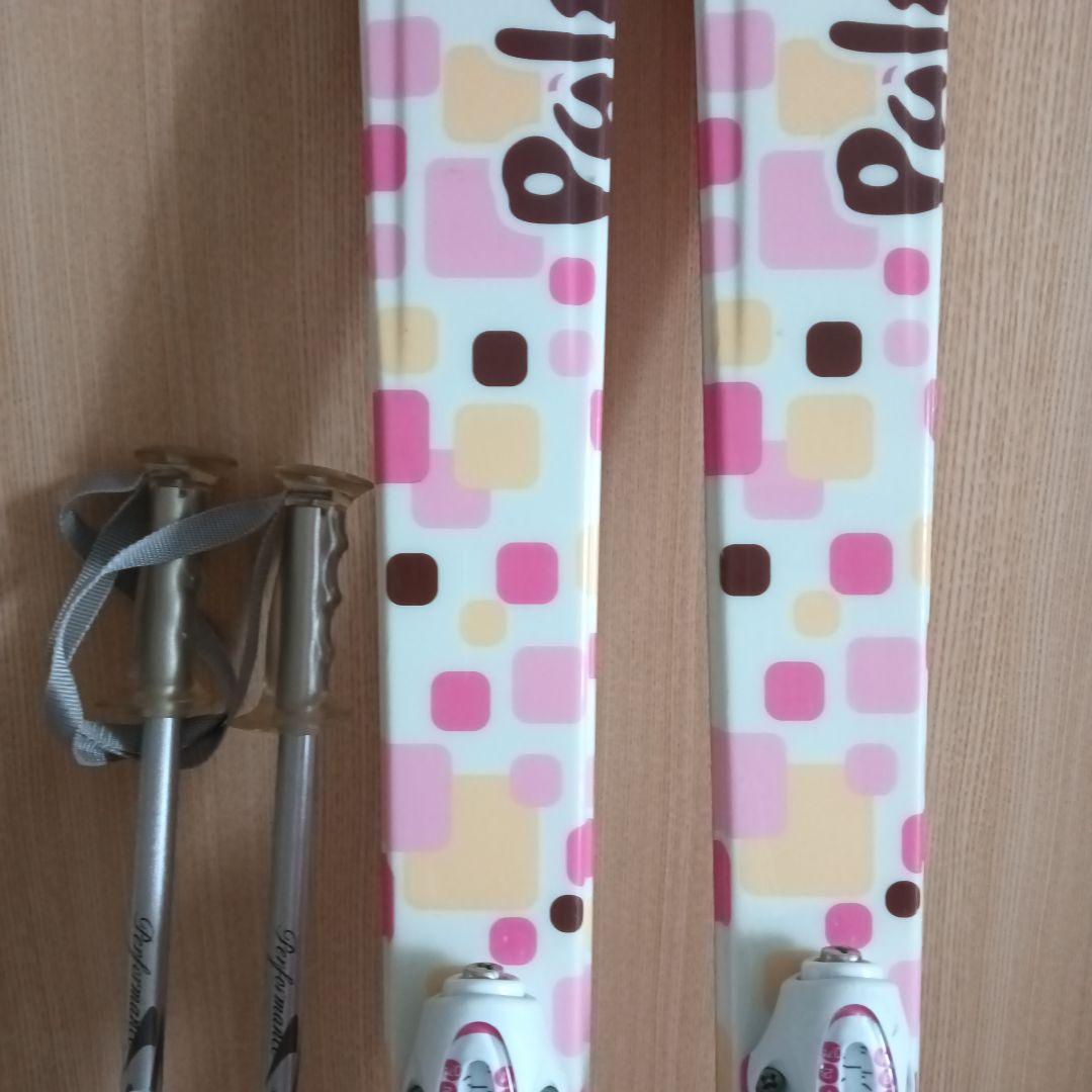 お値下げ♬ スキー板 140㎝・ストック 90㎝　セット