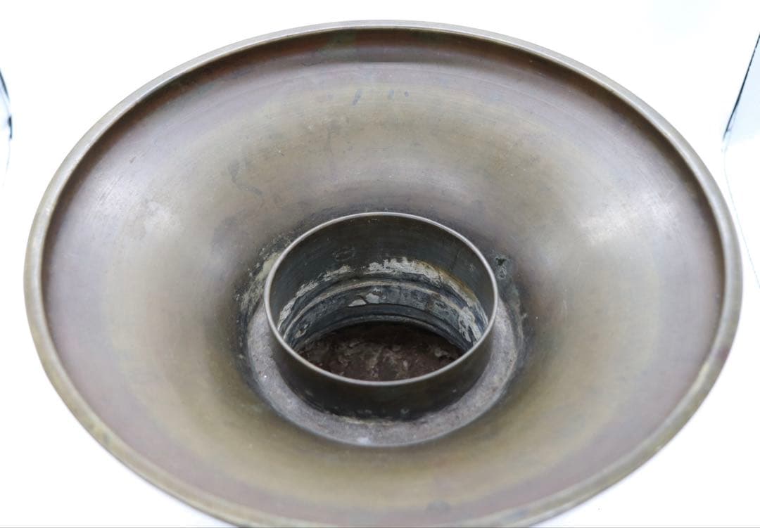 唐銅　大日本文政年整珉鋳　象耳獅子彫　花器　4.4kg 送料込み0131