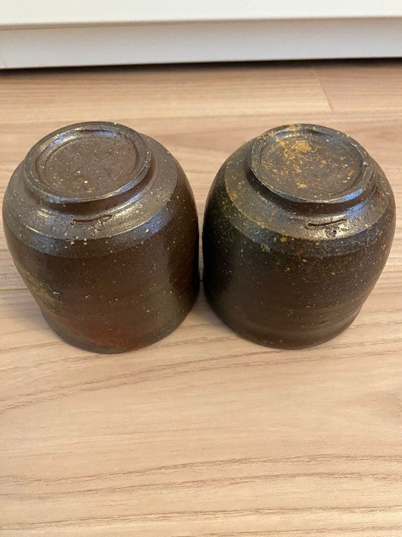 備前焼　急須、湯呑みセット