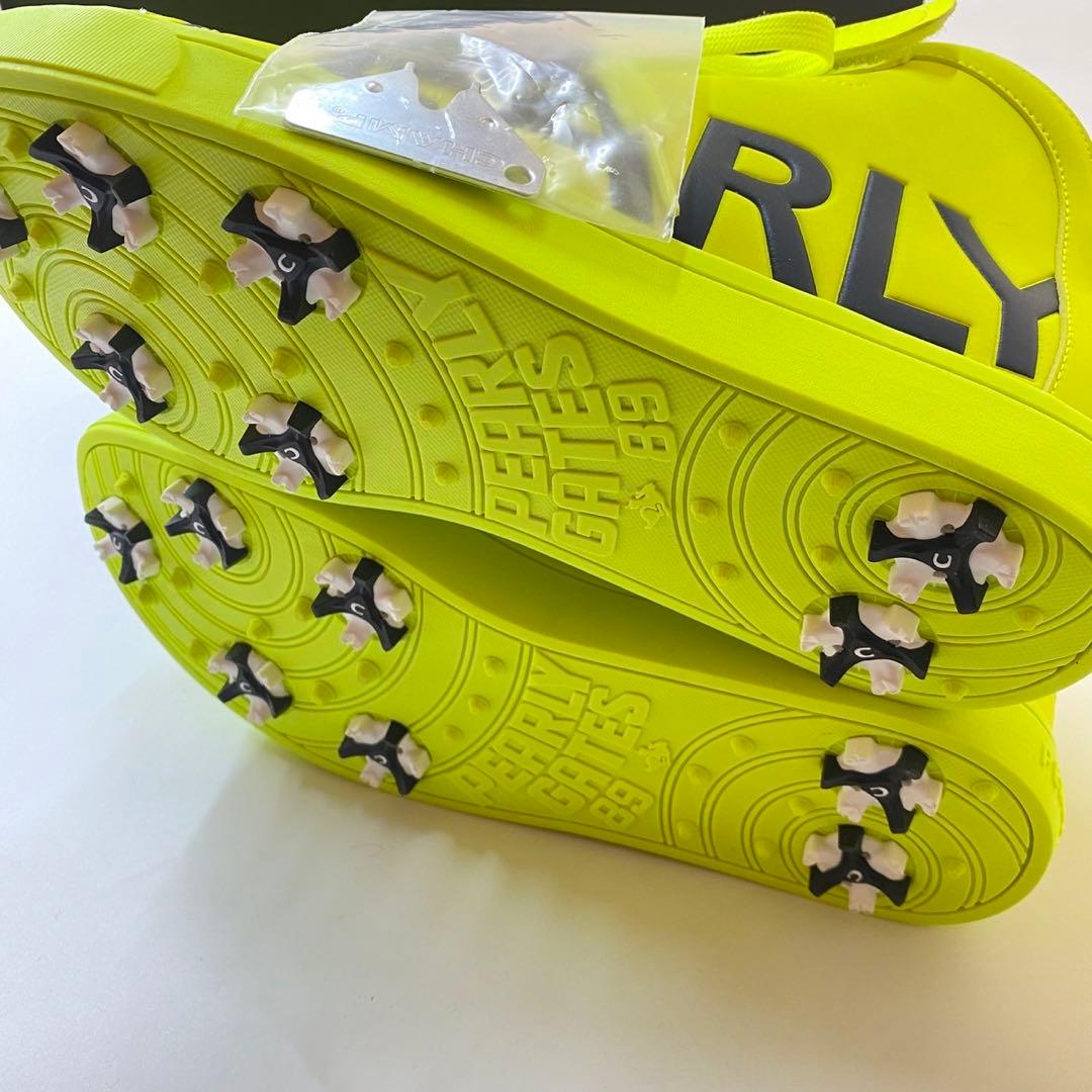 PEARLYGATES 053-0992310 イエロー ゴルフシューズ 箱あり