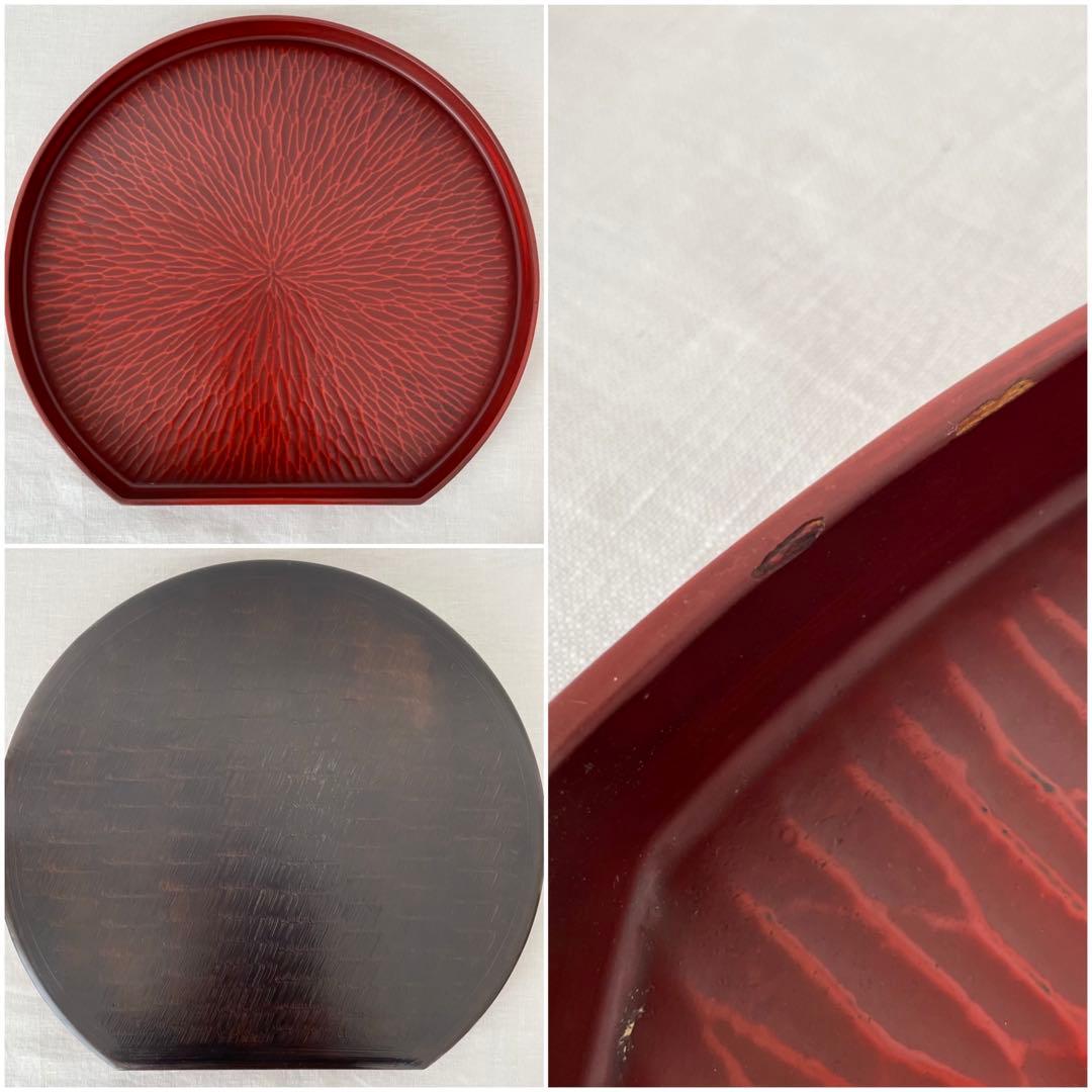 鎌倉彫 半月盆 5客セット