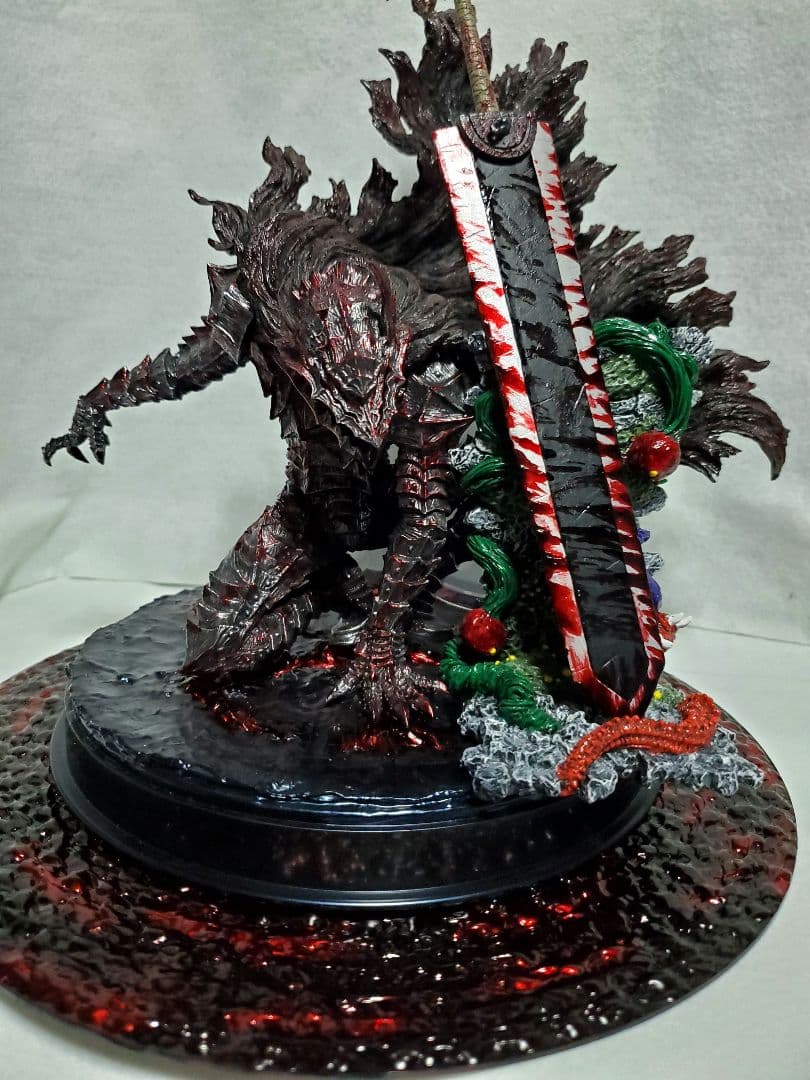 リペイント ベルセルク一番くじ A賞B賞 ガッツ 赤渦台座+烙印台座付き