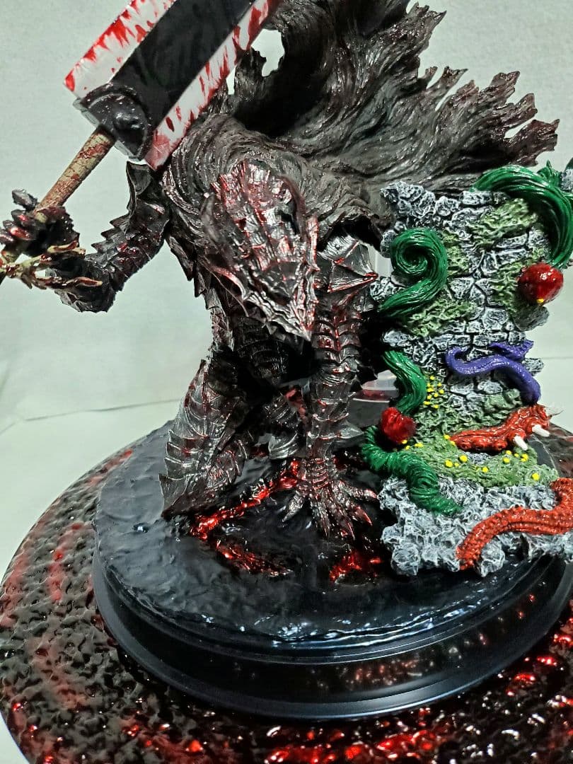 リペイント ベルセルク一番くじ A賞B賞 ガッツ 赤渦台座+烙印台座付き