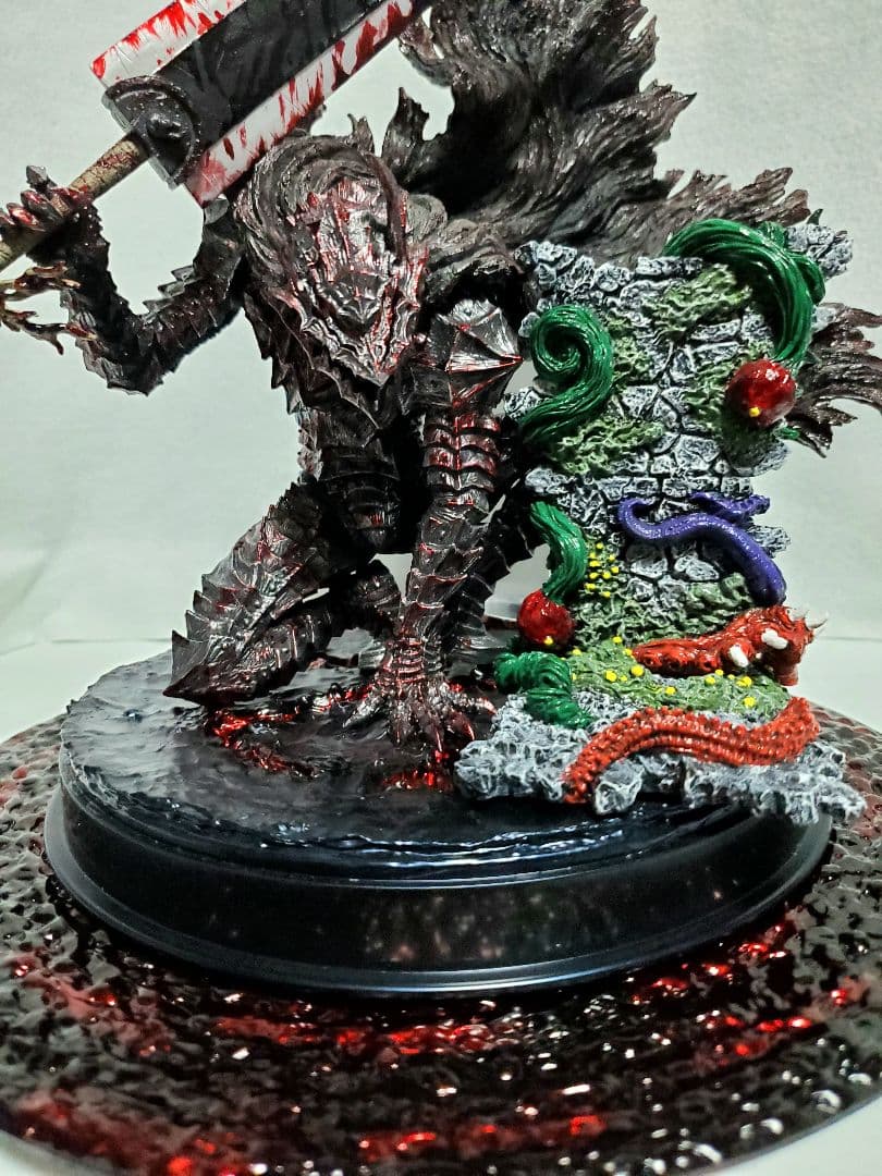 リペイント ベルセルク一番くじ A賞B賞 ガッツ 赤渦台座+烙印台座付き