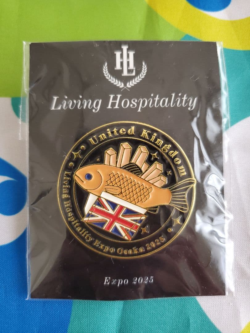入手困難　非売品　関西万博　イギリス　ユナイテッドキングダム　UK館ピンバッジ