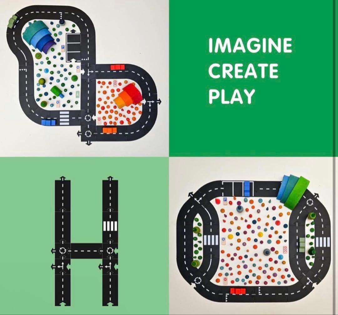 way to play 24ピース　道路マット　おもちゃ 美品