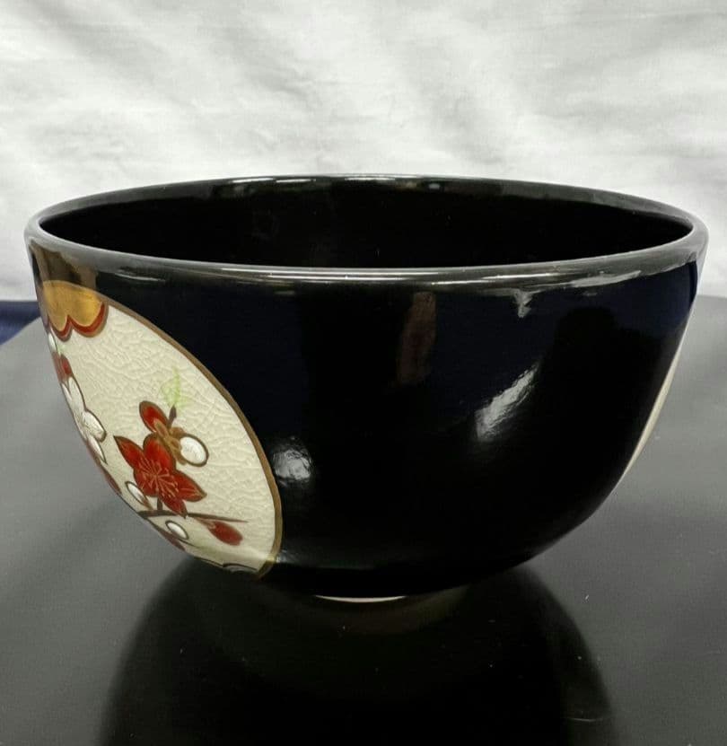 黒仁清写 雛文 茶碗 手塚桐鳳 茶道具
