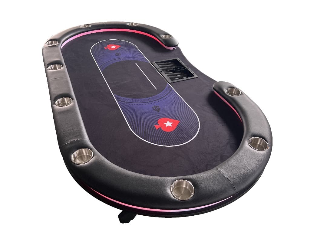 USBポート付きLEDポーカーテーブル２４００*１２００サイズ