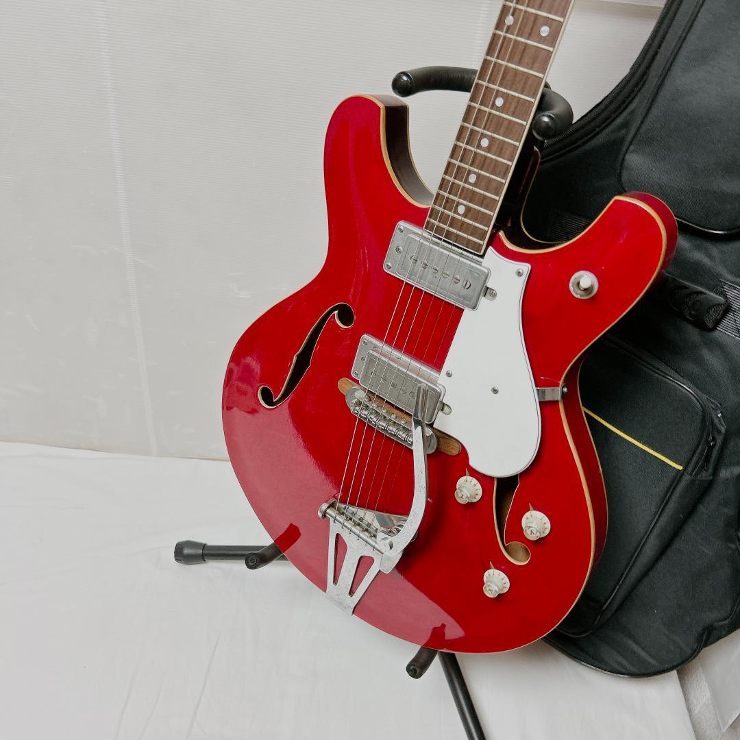 美品 Guyatone グヤトーン SG-25T セミアコ 赤 ビザールギター