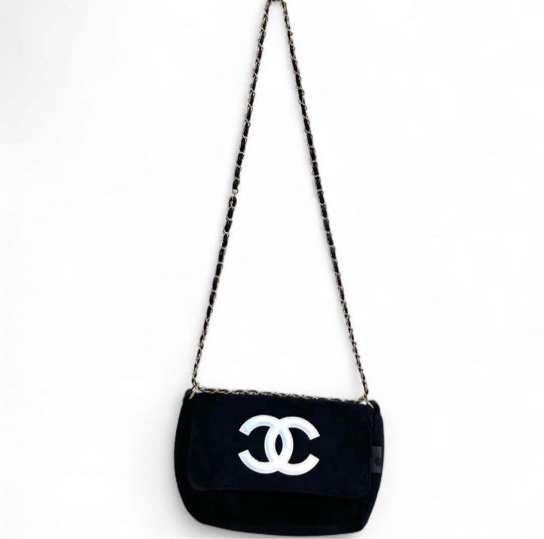 CHANEL ショルダーバッグ　パイル　チェーン　ノベルティ