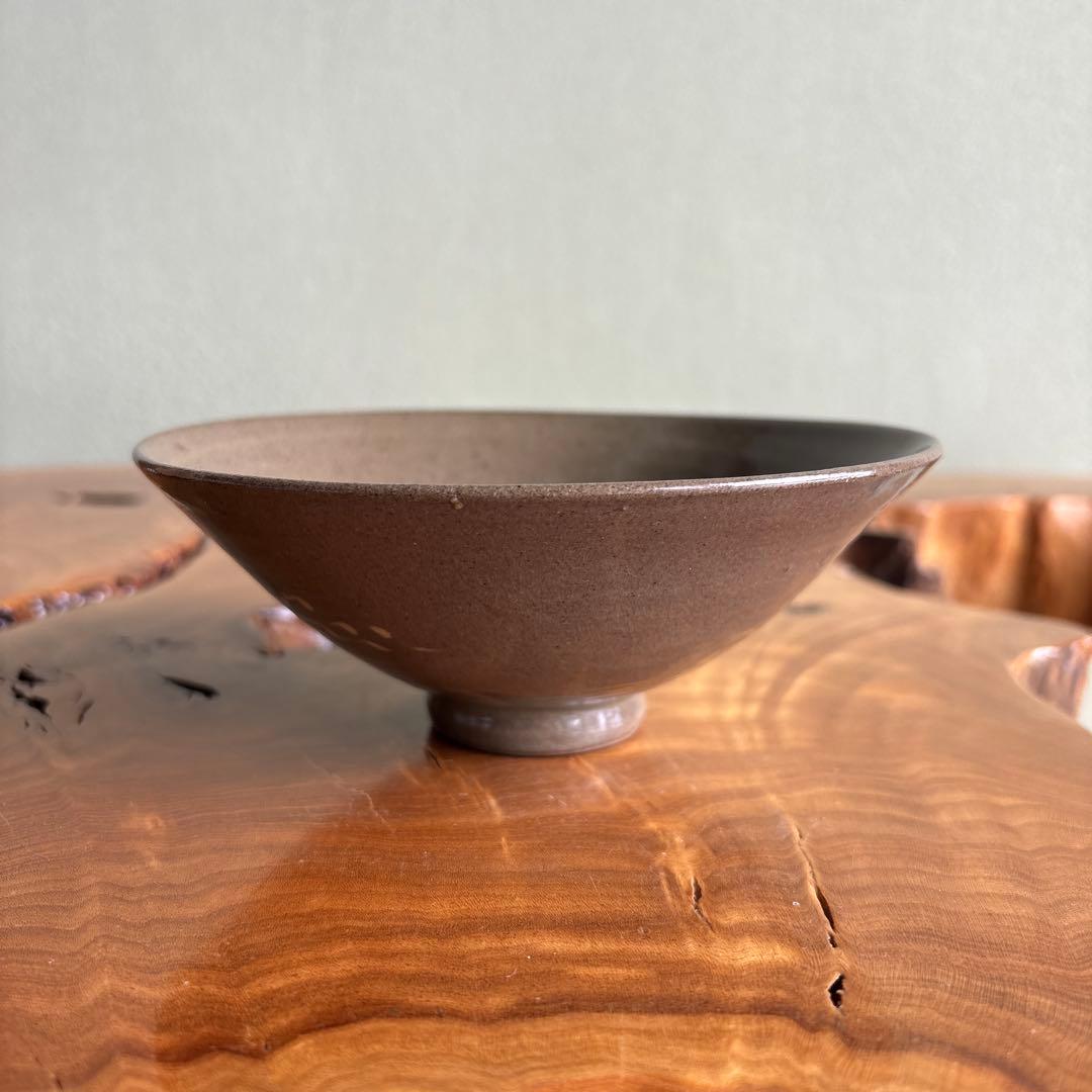 韓国人間文化財 池順鐸 高麗茶碗 平茶碗 抹茶碗 茶道具 共箱(166)