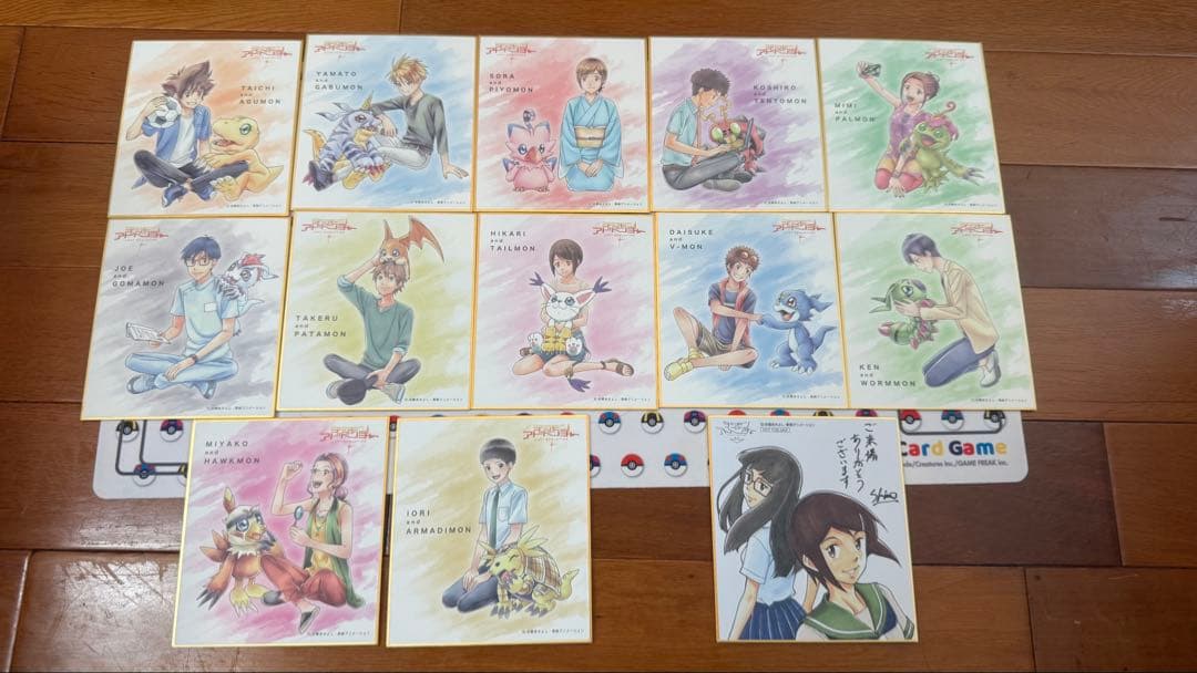 お台場メモリアル追加　デジモンアドベンチャー　非売品　色紙クリアファイルポスカ