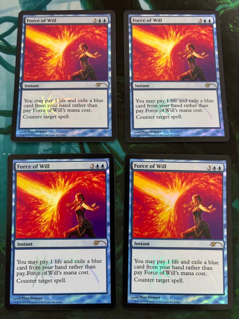 意志の力　ジャッジFOIL 4枚セット