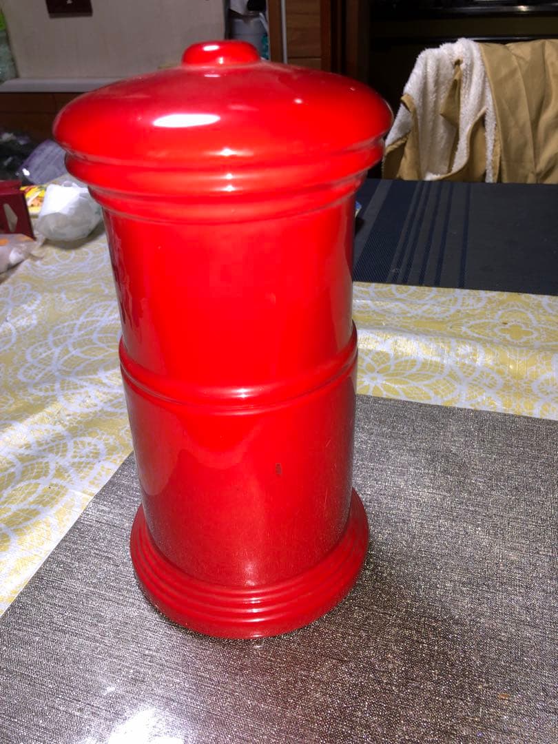 ノベルティ！昭和レトロなポスト貯金箱