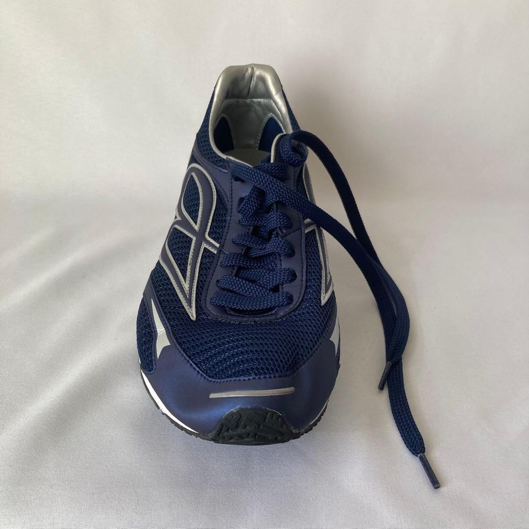 ボ*ン様 BEMOLO シューズ 26.5cm ネイビー 収納袋付き