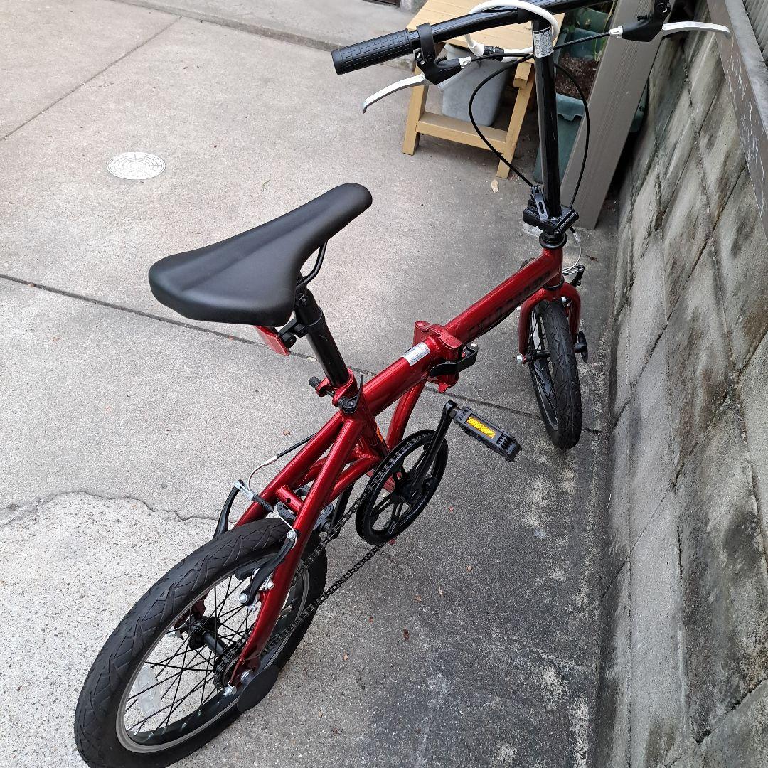 引き取り専用　フィルドチャンプ　12インチで折りたたみ自転車　レッド　美品