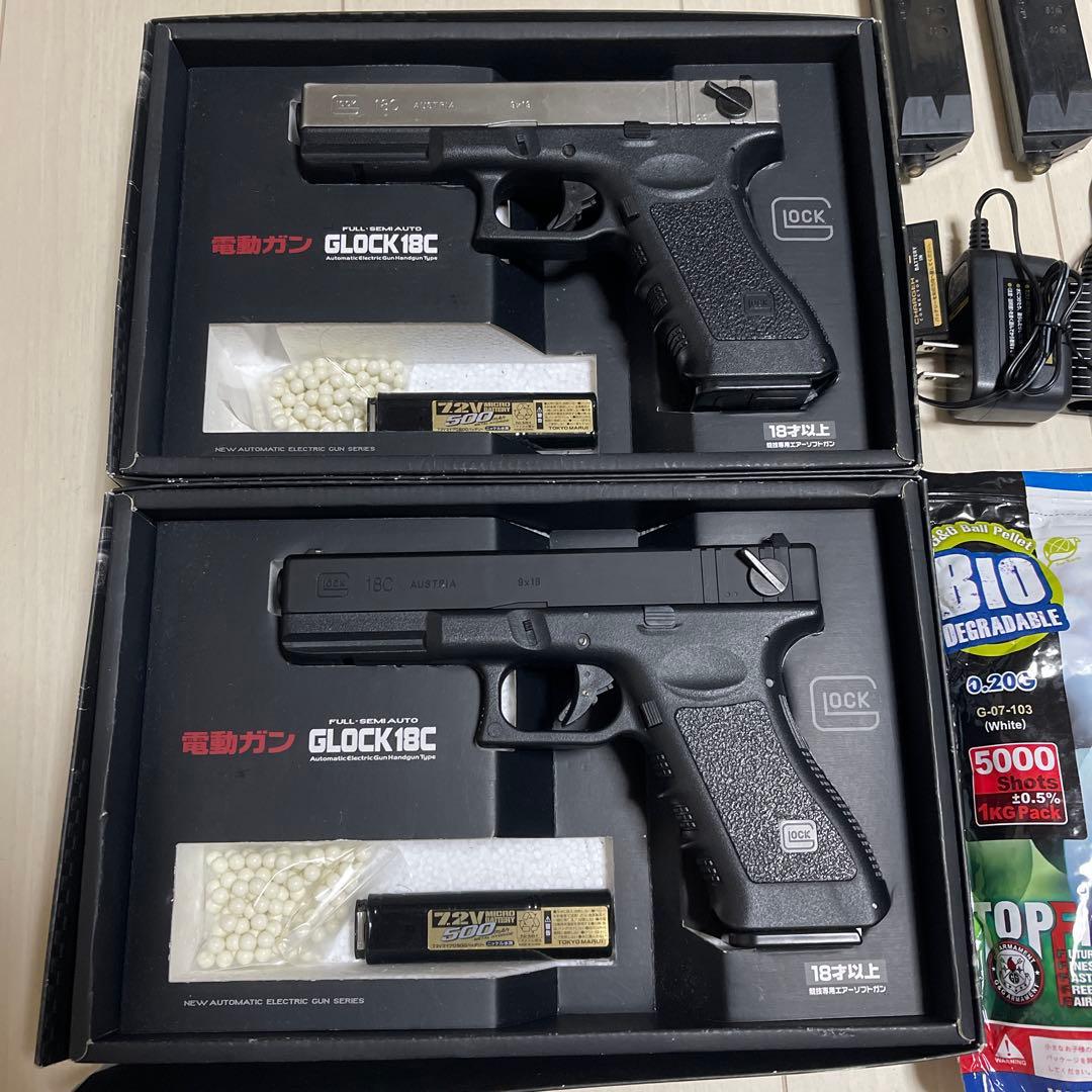 2台美品　東京マルイ No.11 グロック18C 18歳以上 電動ハンドガン
