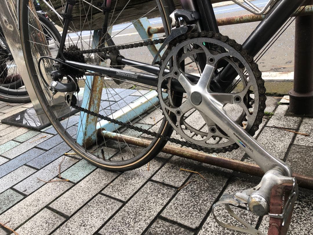 ブリヂストン　クロモリ　ロード　シマノ600