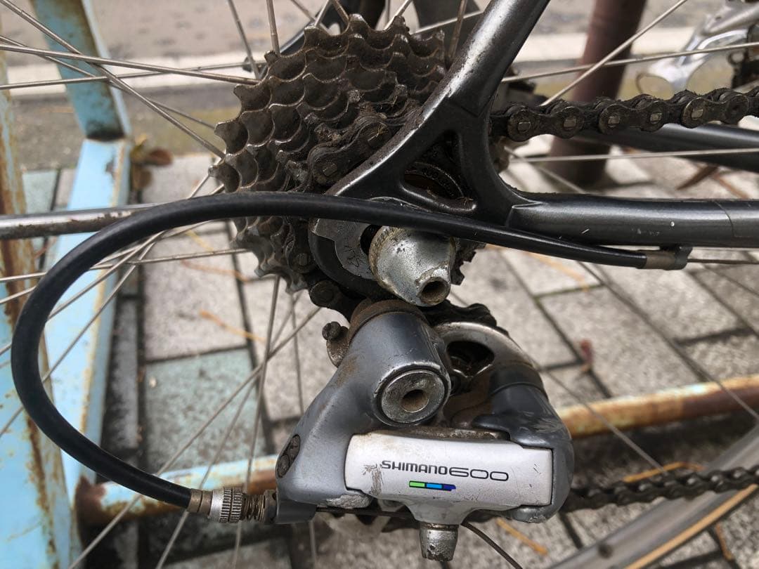 ブリヂストン　クロモリ　ロード　シマノ600